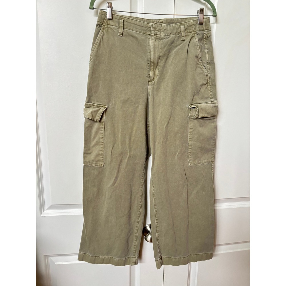 Gap Loose Khaki Cargo Pants Womens‎ 6 Petite Desert Cactus